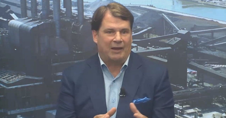 Ford CEO Jim Farley hosts a news briefing about the UAW talks on Friday, Sept. 29, 2023 shortly after learning that Ford was the focus of an additional strike target, this time at the Chicago Assembly Plant.