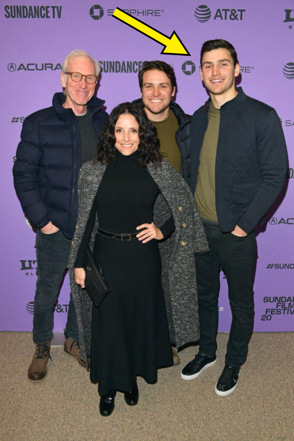 Julia Louis-Dreyfus and her family