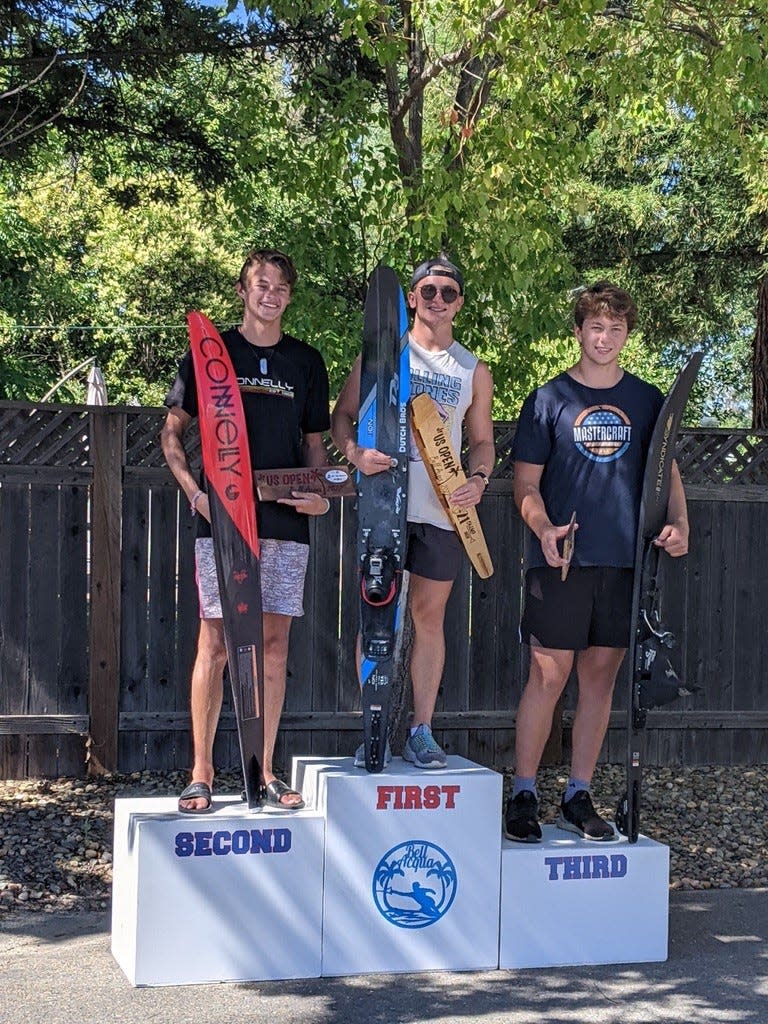 Collin Frucci of Hanover placed third in the slalom event at the 2022 Junior U.S. Open in California on June 26, 2022.