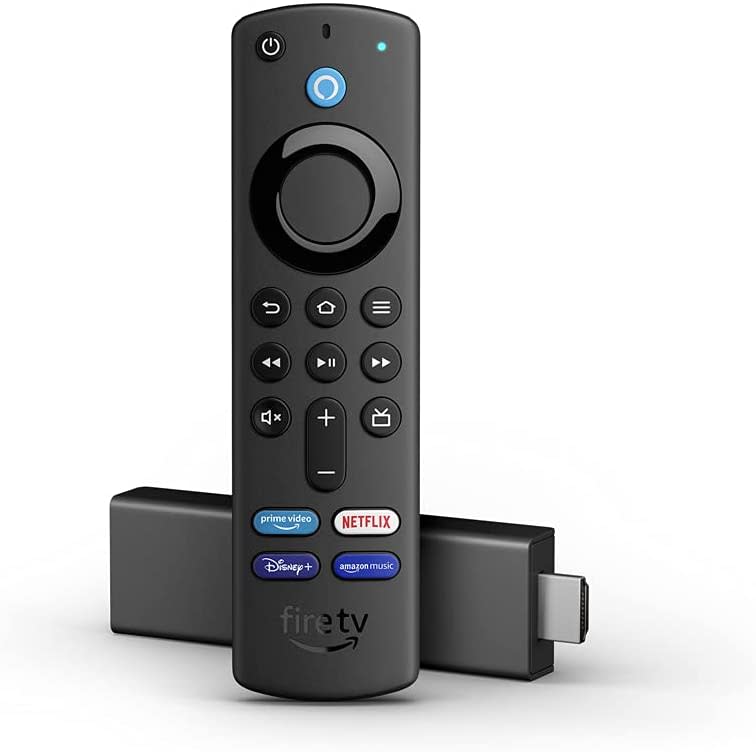 Fire TV Stick 4K streaming device with Alexa. Image via Amazon.