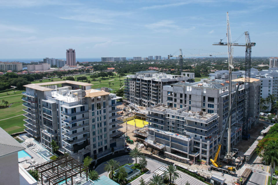 The construction site of the upcoming Alina Residences Phase 2 at 200 SE Mizner Blvd. in Boca Raton.