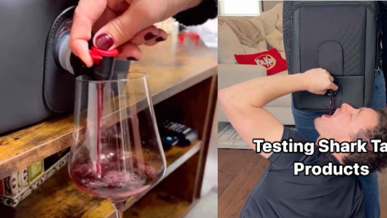 a person pouring a glass of wine