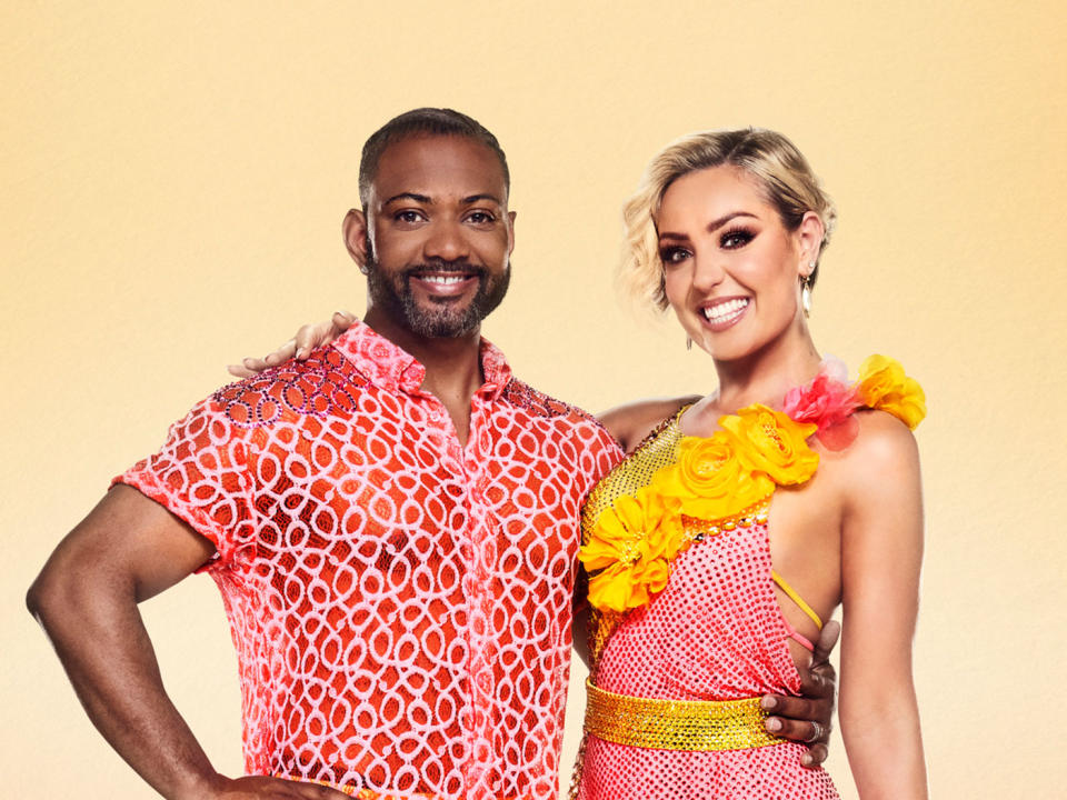 JB Gill is dancing with Amy Dowden on Strictly Come Dancing 2024. (BBC)