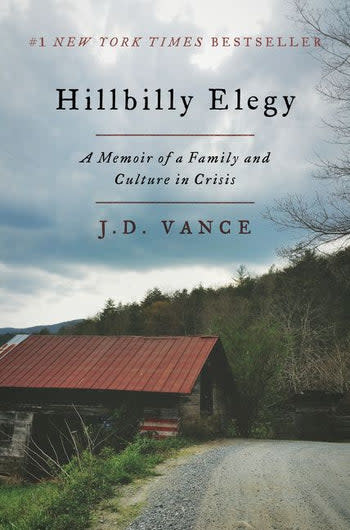 The book cover of Hillbilly Elegy.