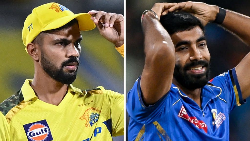 Ruturaj Gaikwad of Chennai Super Kings and Jasprit Bumrah of Mumbai Indians