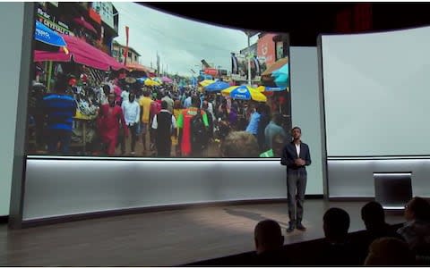 Sundar Pichai on stage at the Made by Google event - Credit: Google