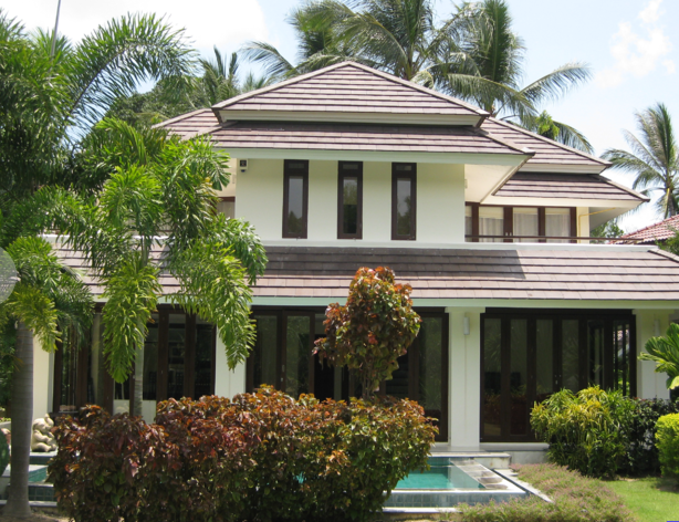 La casa de vacaciones de Dan y Clair en Koh Samui, Tailandia, que usan para intercambiar casas (Collect/PA Real Life)