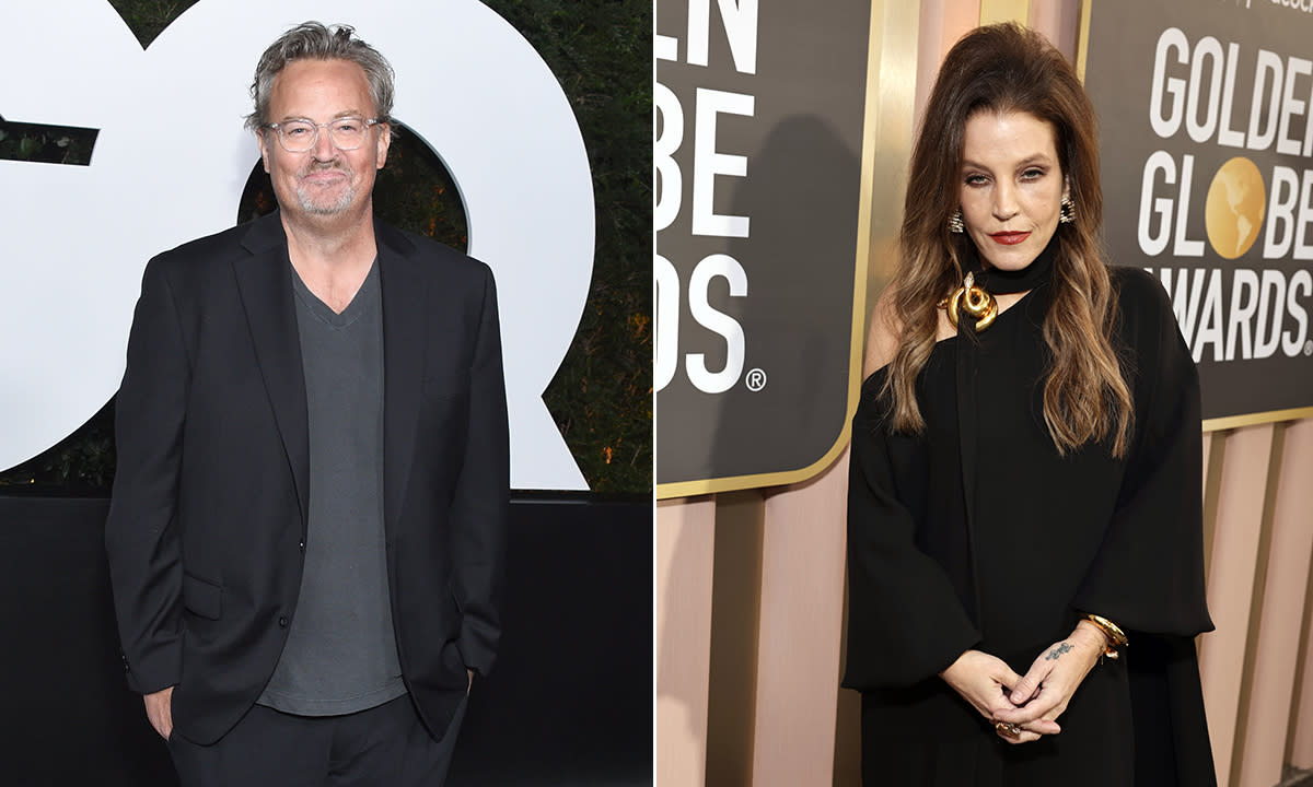Stars we have lost in 2023 - Matthew Perry and Lisa Marie Presley are pictured (Getty)