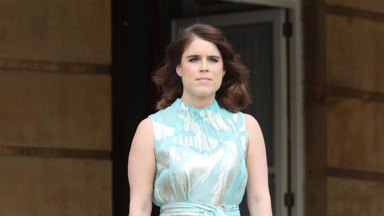 Sophie, Countess of Wessex, Prince Edward, Earl of Wessex and Princess Eugenie of York attend the Duke of Edinburgh Gold Award presentations at Buckingham Palace on May 22, 2019 in London, England. 