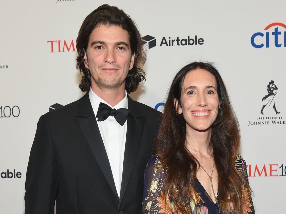 NEW YORK, NY - APRIL 24: WeWork Co-Founder and CEO Adam Neumann and Rebekah Paltrow Neumann attend the 2018 Time 100 Gala at Jazz at Lincoln Center on April 24, 2018 in New York City.