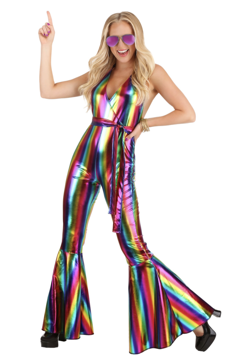 Rainbow Rave Disco Costume