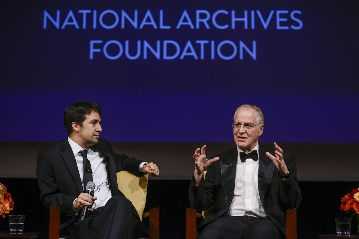 Author Ron Chernow, who consulted for Lin-Manuel Miranda on the "Hamilton" musical, is set to host the 2019 White House Correspondents Association dinner: Leigh Vogel/Getty Images for National Archives Foundation