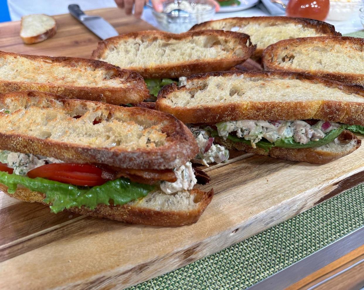 PHOTO: A plate of chicken salad BLT sandwiches. (ABC News)