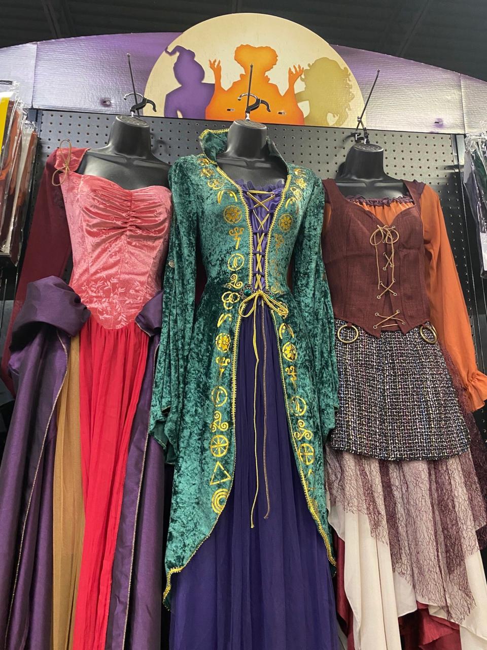 "Hocus Pocus" costumes at the Spirit Halloween flagship store.