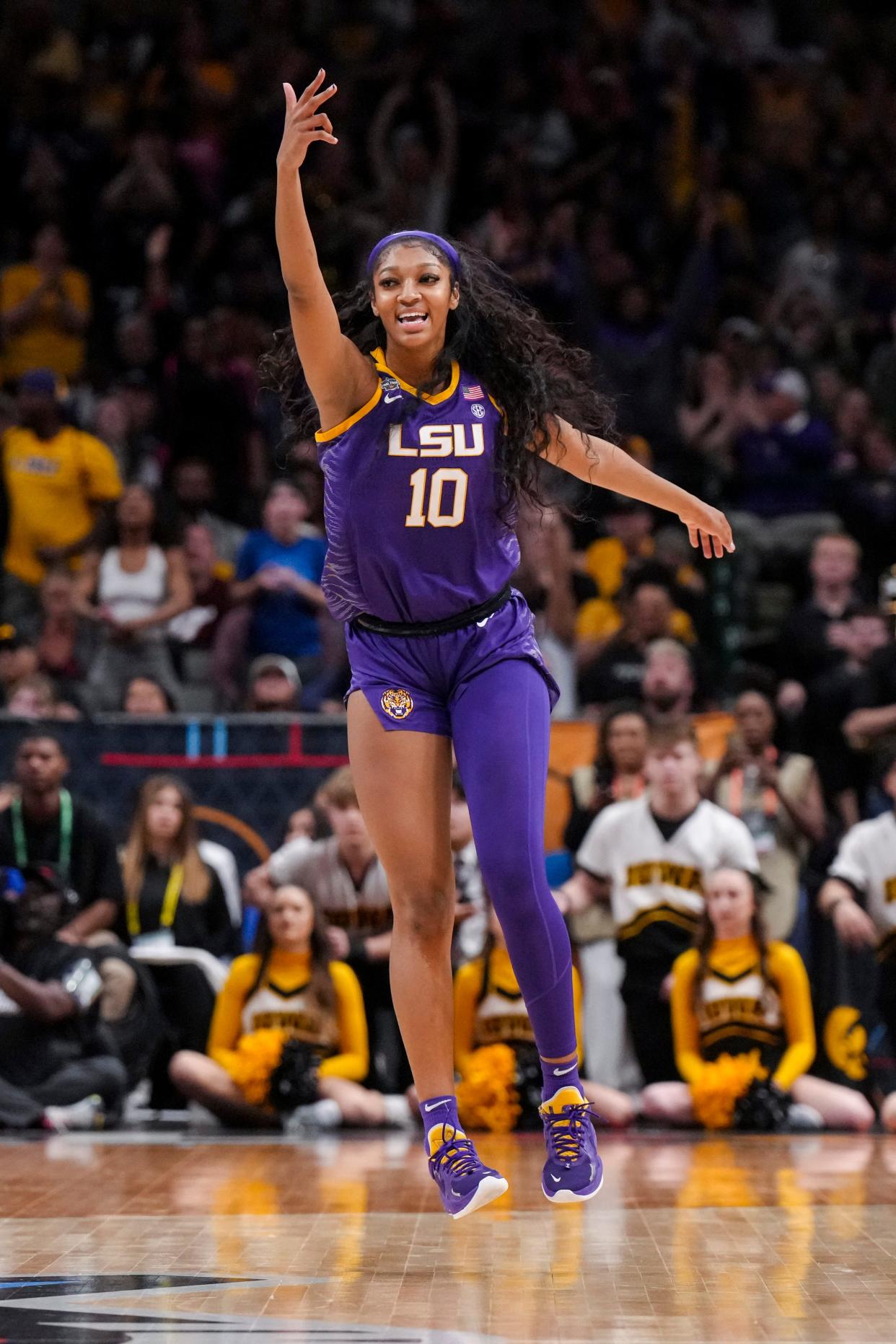 Angel Reese says her mentor and LSU legend Shaquille O'Neal are always reminding her, "I need to be dominating in the sport, but I should have a lot of other stuff. Basketball is second to me.”