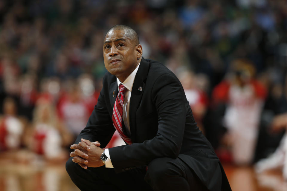 Rodney Terry is in his second season with UTEP. (AP Photo/David Zalubowski)