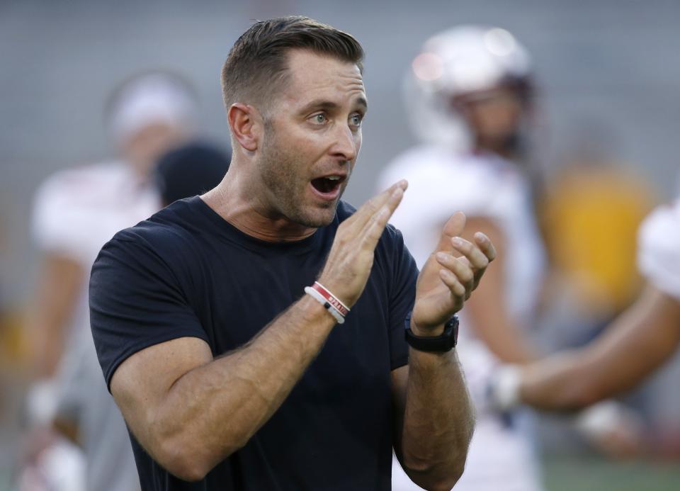 Kliff Kingsbury is 24-26 in four seasons at Texas Tech. (AP Photo/Ross D. Franklin, File)