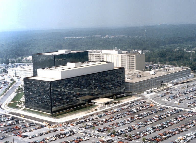 This undated handout image received on January 25, 2006 shows the National Security Agency (NSA) at Fort Meade, Maryland. French President Francois Hollande has told the United States to immediately cease spying on European institutions, after reports of covert US surveillance of EU diplomatic missions