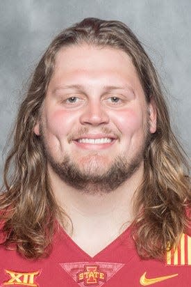 Iowa State's Grant Treiber has moved to starting right tackle after Jake Remsburg's practice injury.