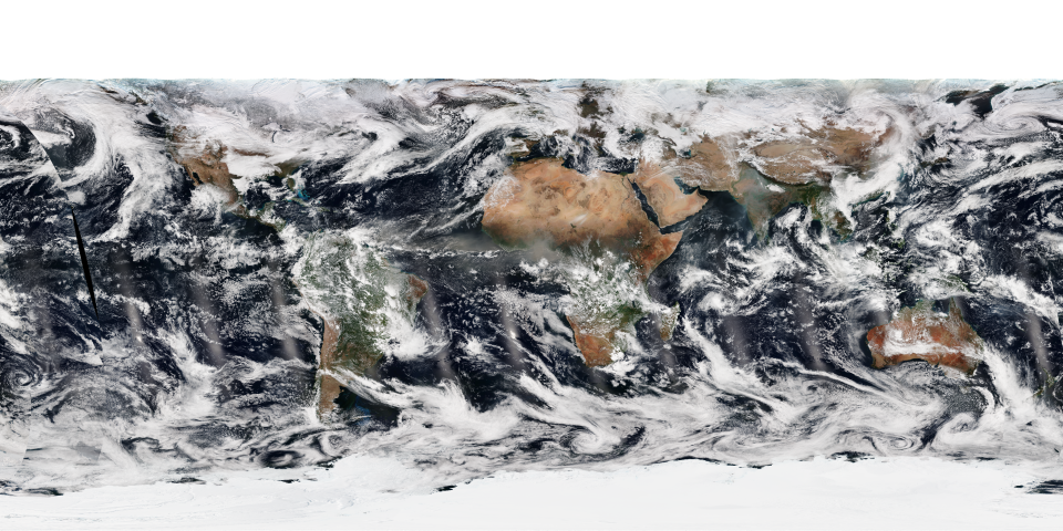 Earth image on Dec. 30, created by combining the color channels of the Suomi NPP satellite’s Visible Infrared Imaging Radiometer Suite instrument. (Photo: NOAA)