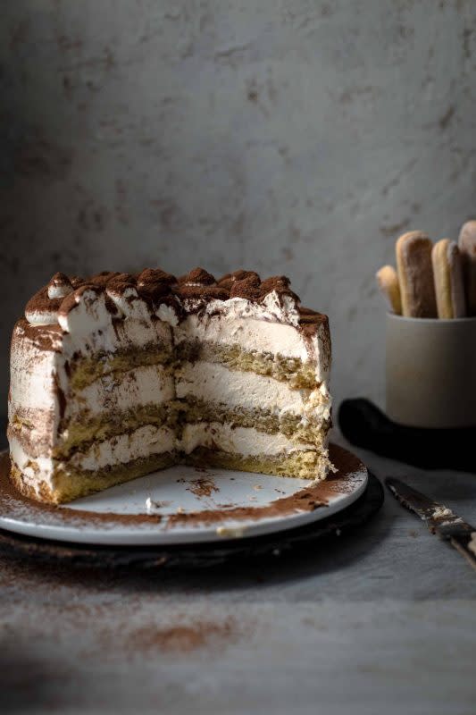 <p>Also the Crumbs Please</p><p>Without a doubt, the sweetest way to bake with mascarpone is to make a tiramisu. This cake rendition offers more opportunity to pack in extra creaminess.</p><p><strong>Get the recipe: </strong><a href="https://www.alsothecrumbsplease.com/tiramisu-cake-recipe/?fbclid=IwAR3OEqYTnzn9Ao71wa_d8SVkKUJIq8Yfsf_seW0hDcaaHUp_II1nNtS7LDA" rel="nofollow noopener" target="_blank" data-ylk="slk:Tiramisu Cake;elm:context_link;itc:0;sec:content-canvas" class="link rapid-noclick-resp"><strong>Tiramisu Cake</strong></a></p>