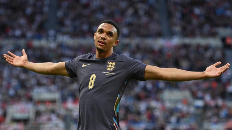 Liverpool’s Trent Alexander-Arnold for England.