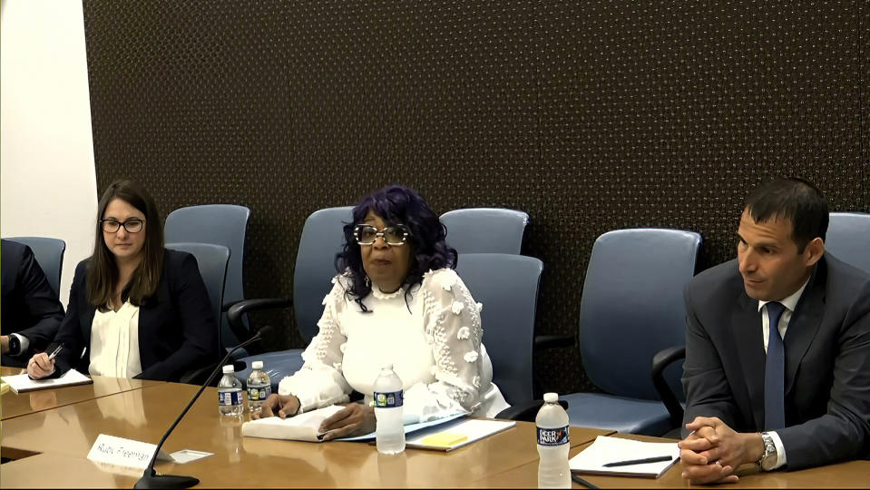 Ruby Freeman during an interview with the House select committee investigating the Jan. 6 attack on the U.S. Capitol.