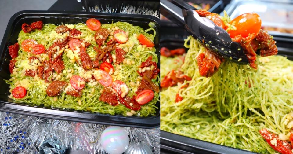 hows catering - pesto capellini