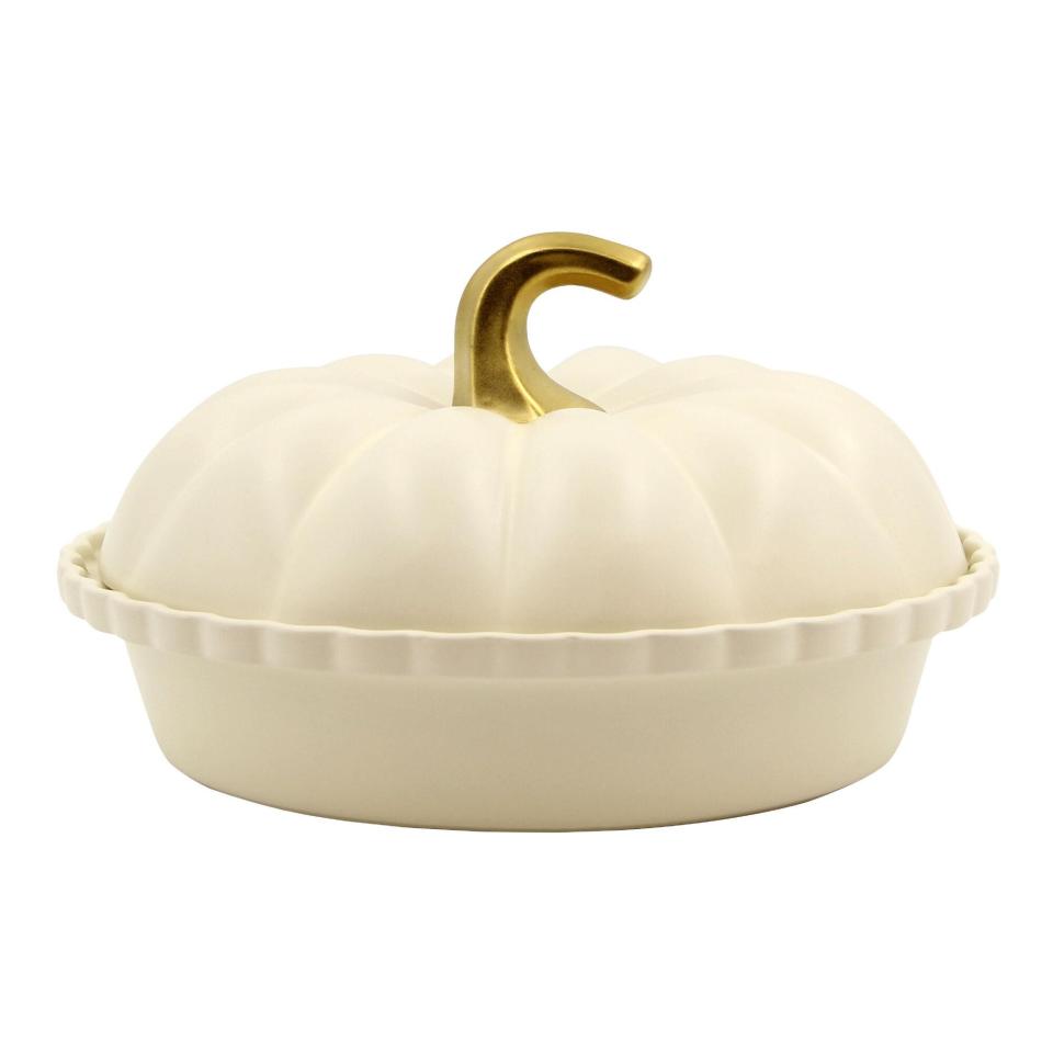 pumpkin pie dish plate with cover
