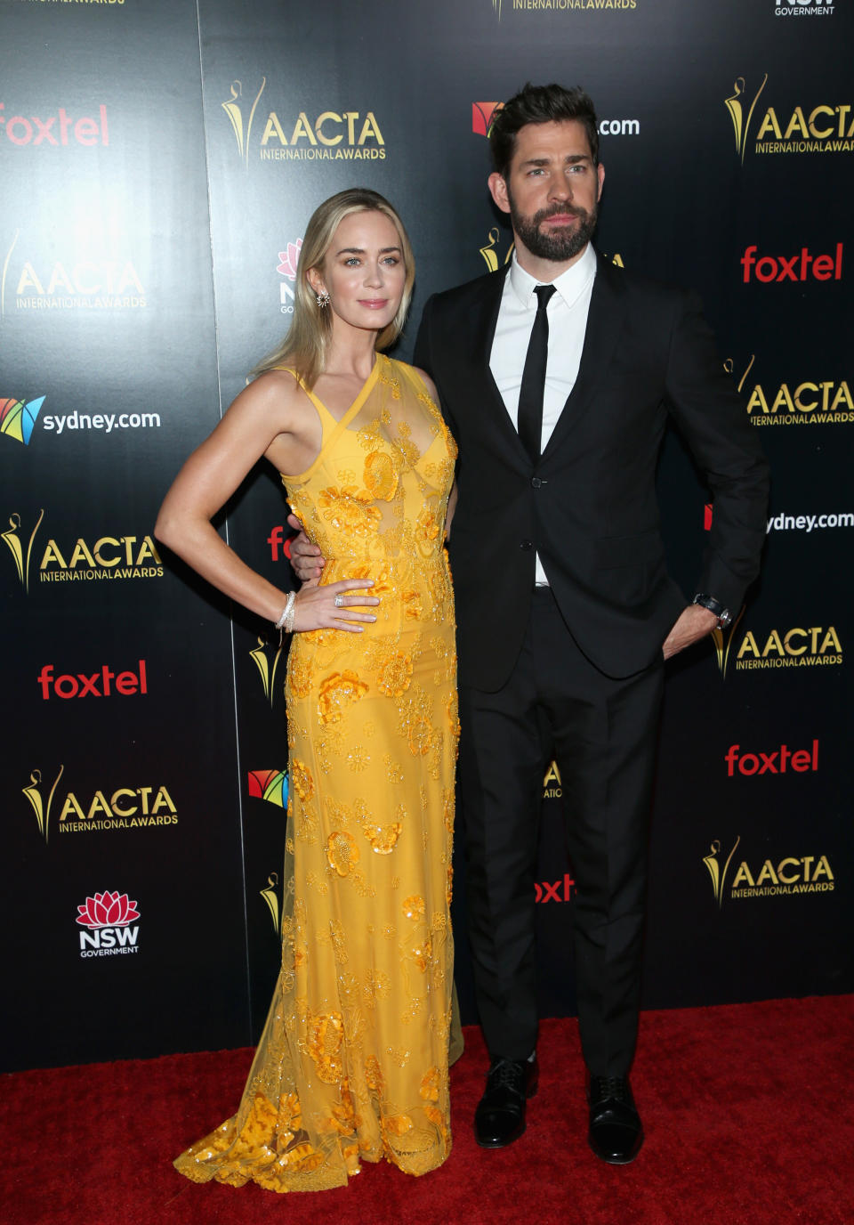 <p>She attended the ceremony alongside her husband and A Quiet Place co-star John Krasinksi. Photo: Getty </p>