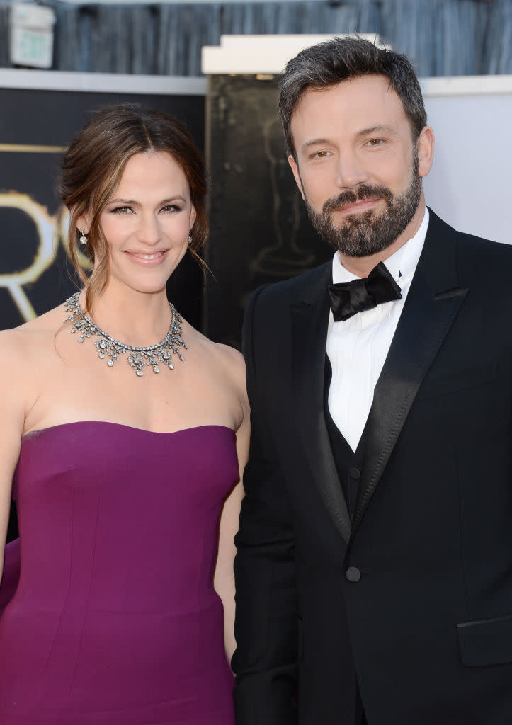 HOLLYWOOD, CA - FEBRUARY 24: Actress Jennifer Garner and actor-director Ben Affleck arrive at the Oscars at Hollywood & Highland Center on February 24, 2013 in Hollywood, California. (Photo by Jason Merritt/Getty Images)<span class="copyright">Getty Images—2013 Getty Images</span>