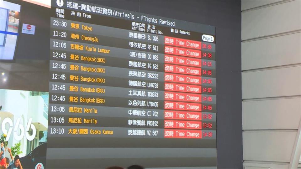 桃機南跑道歲修「大塞機」　飛曼谷航班慘延誤21小時