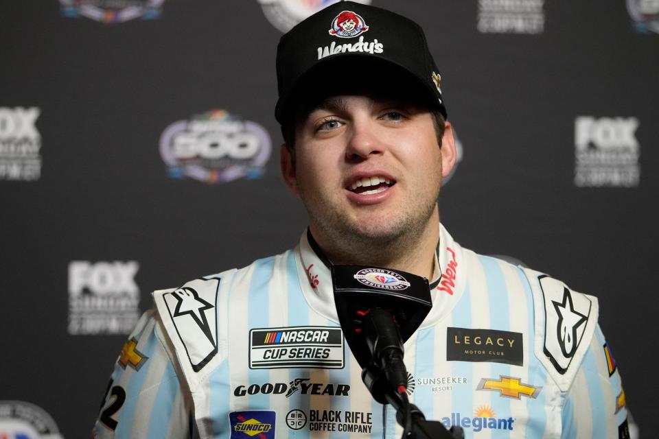 Noah Gragson during NASCAR Media Day at Daytona International Speedway, Wednesday, Feb. 15, 2023 