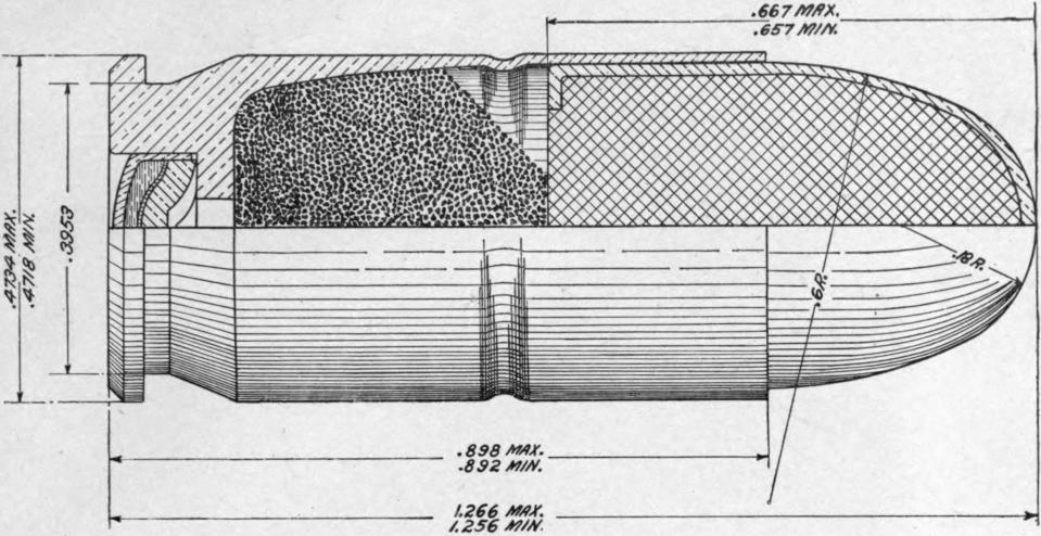 .45 ACP cartridge drawing