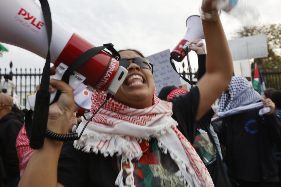 Thousands participate in the National March on Washington: Free Palestine rally. Organizers of the event are making a push to demand both a cease-fire in the Israel-Gaza war and an end to U.S. aid to Israel.