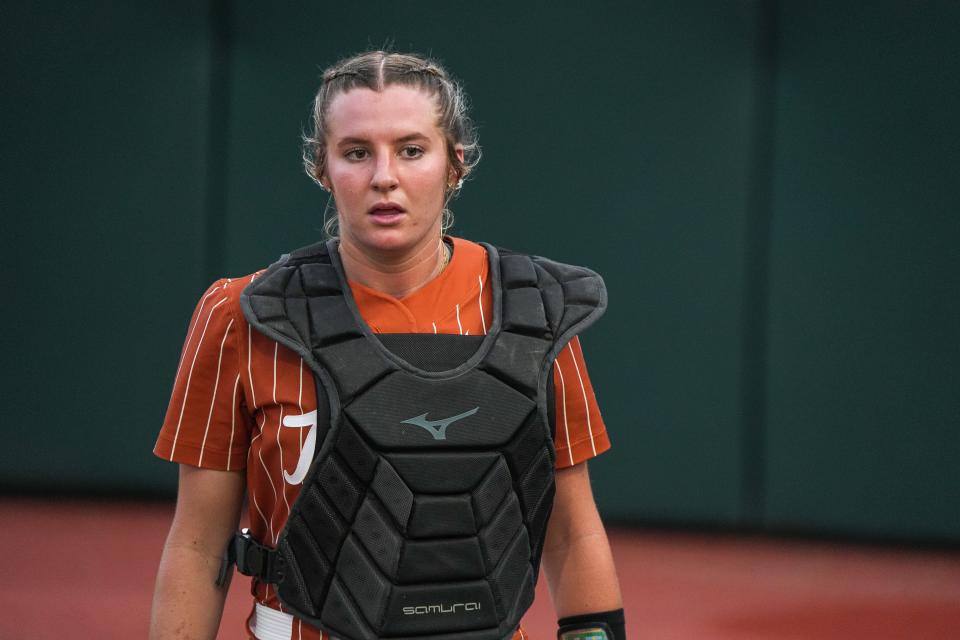 Catcher Reese Atwood, the NFCA's national player of the week, helped power Texas to a 5-0 start last weekend. The Longhorns swing back into action this weekend in Florida, where they will play four ranked teams in five games.
