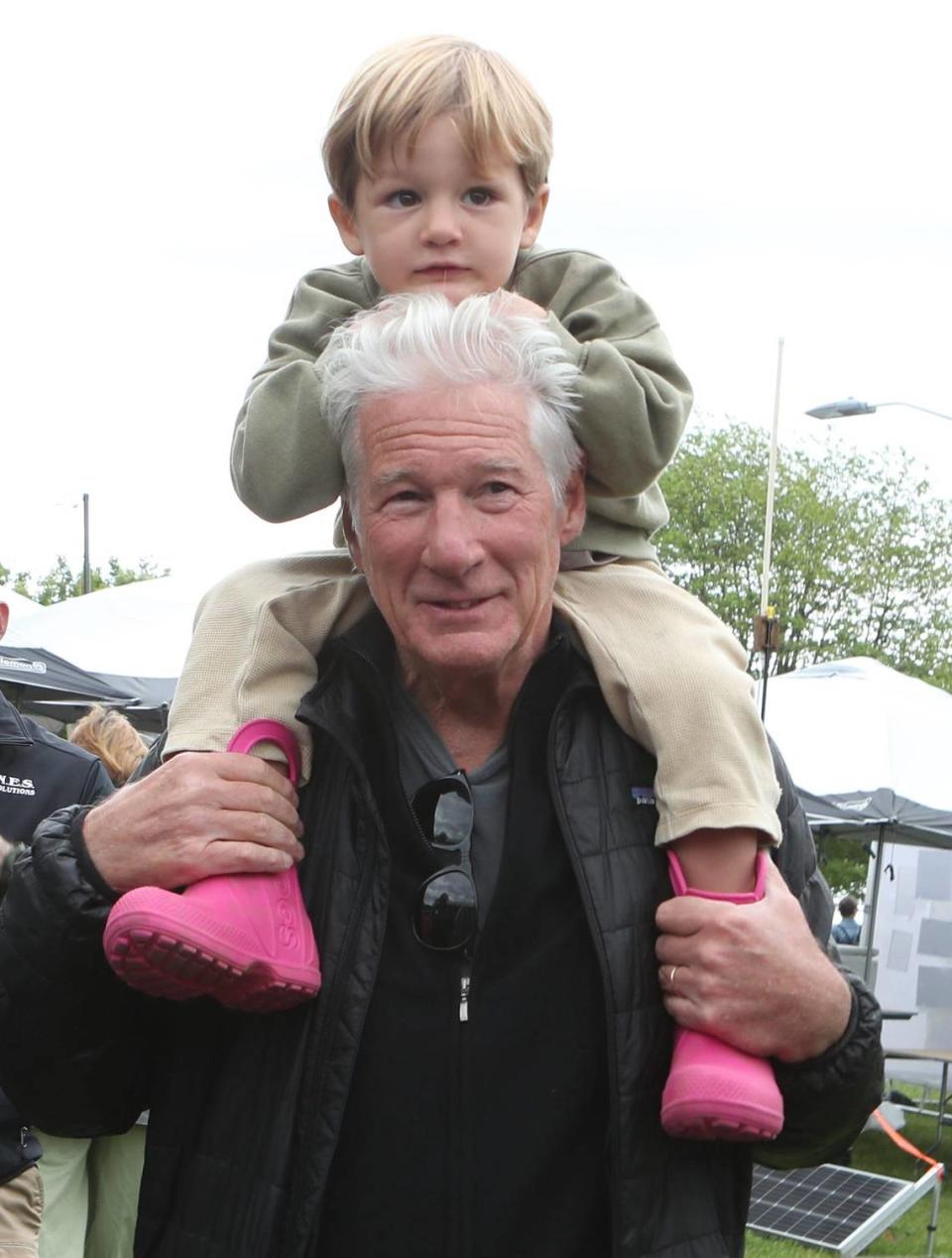 Actor Richard Gere and his son James were some of the thousands on hand for the annual Birds of Prey Day at Green Chimneys in Putnam Lake June 4, 2023. Gere, of Pound Ridge, is a big supporter of Green Chimneys.