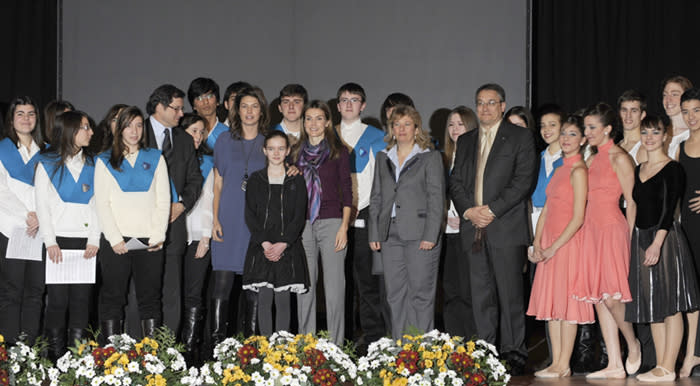 Doña Letizia en el Instituto Ramiro de Maeztu