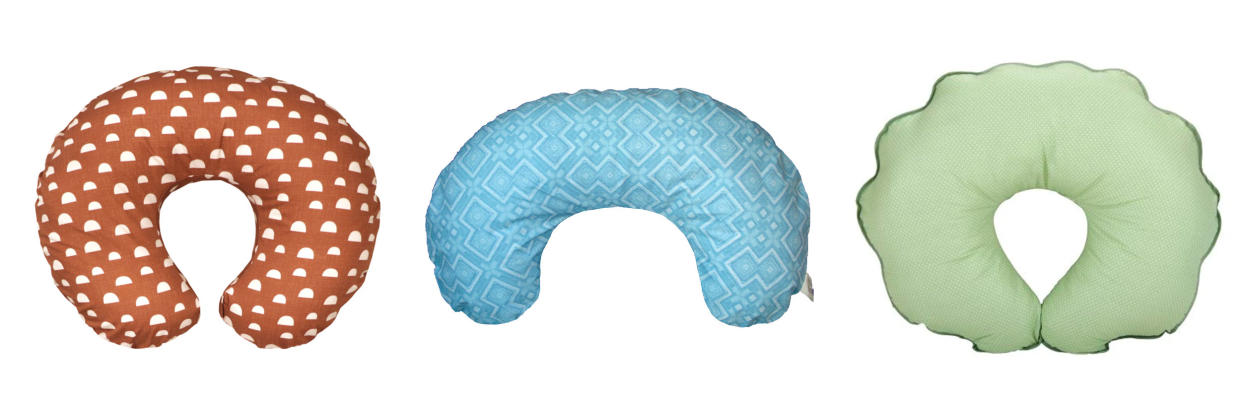 Image: The Boppy Original Support Nursing Pillow, The Leachco, the Boston Billow Bedford Nursing Pillow, and the Leachco Cuddle-U Nursing Pillow. (Boppy; Boston Billow; Leachco)