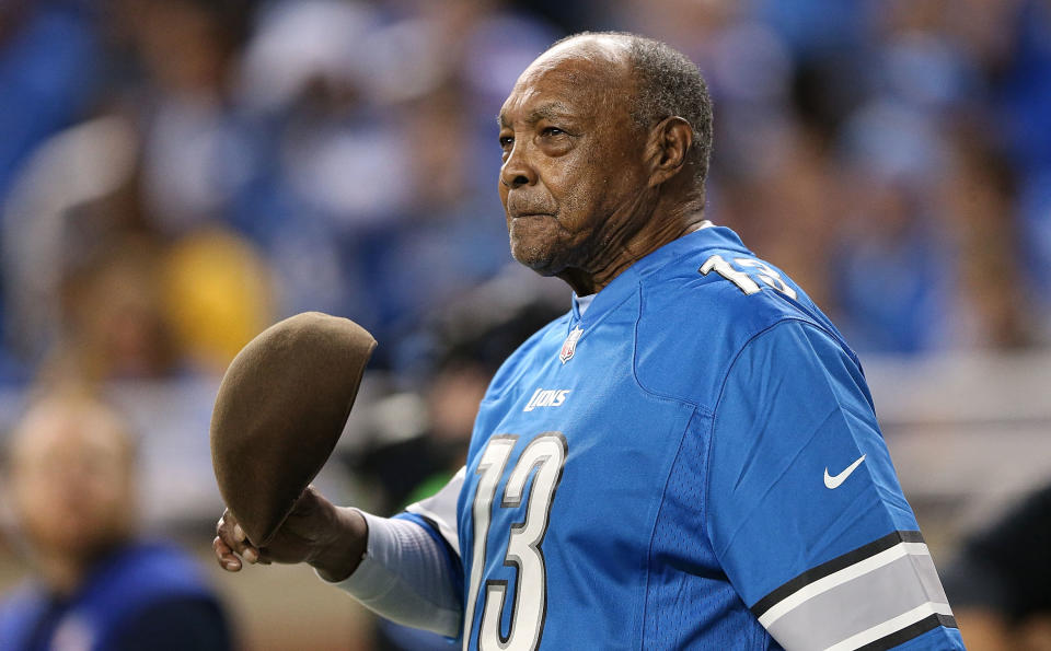 Wally Triplett was only the third African-American chosen in the 1949 NFL draft and was the first of the draftees to take the field in a league game. (Photo by Leon Halip/Getty Images)