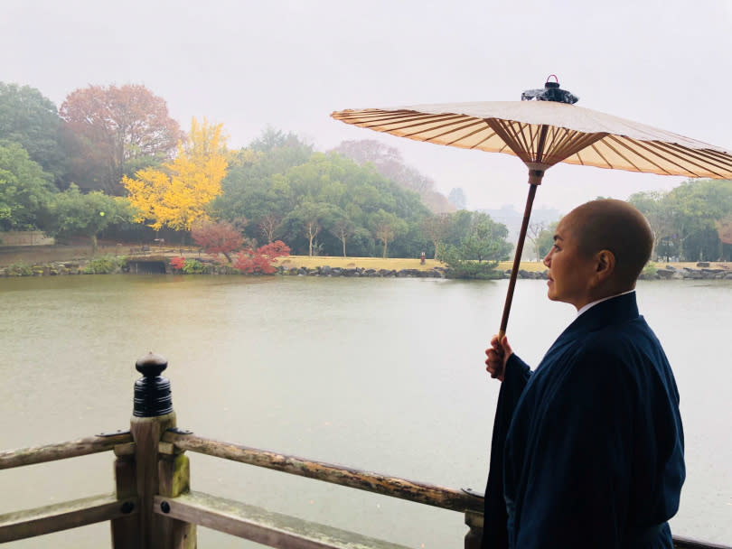 唐美雲前年到奈良出外景拍戲。（圖／大愛）