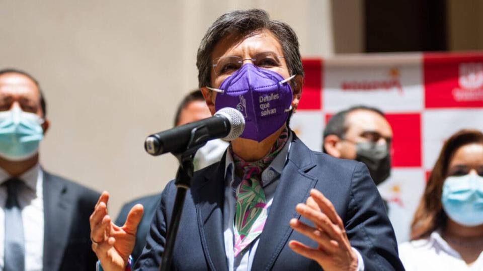 Bogota’s mayor, Claudia Lopez (Photo by Sebastian Barros/NurPhoto via Getty Images)