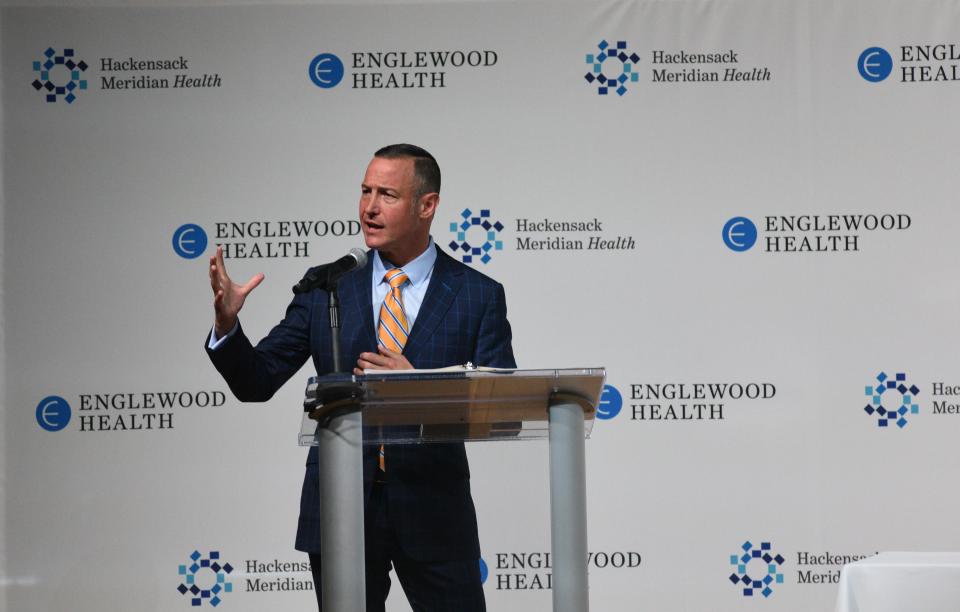 Englewood Hospital president Warren Geller announced the planned merger of Englewood Health into Hackensack Meridian Health in October 2019.