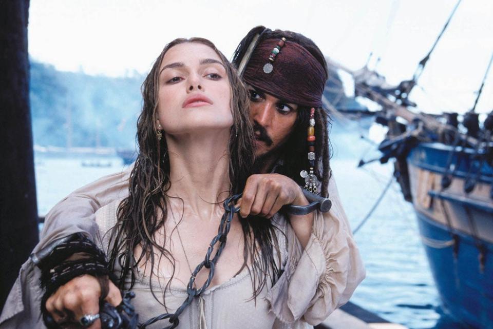 Keira Knightley starred opposite Johnny Depp in Pirates of the Caribbean (Disney)