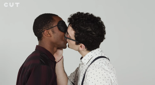 Strangers Kiss Blindfolded And Make Guesses About Each Other