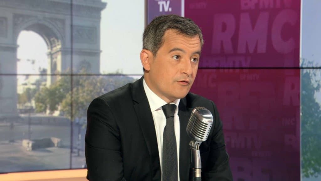 Le ministre de l'Intérieur Gérald Darmanin, le 7 septembre 2020 - BFMTV / Capture d'écran