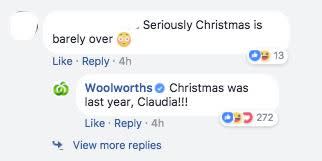 Facebook hot cross buns Woolies