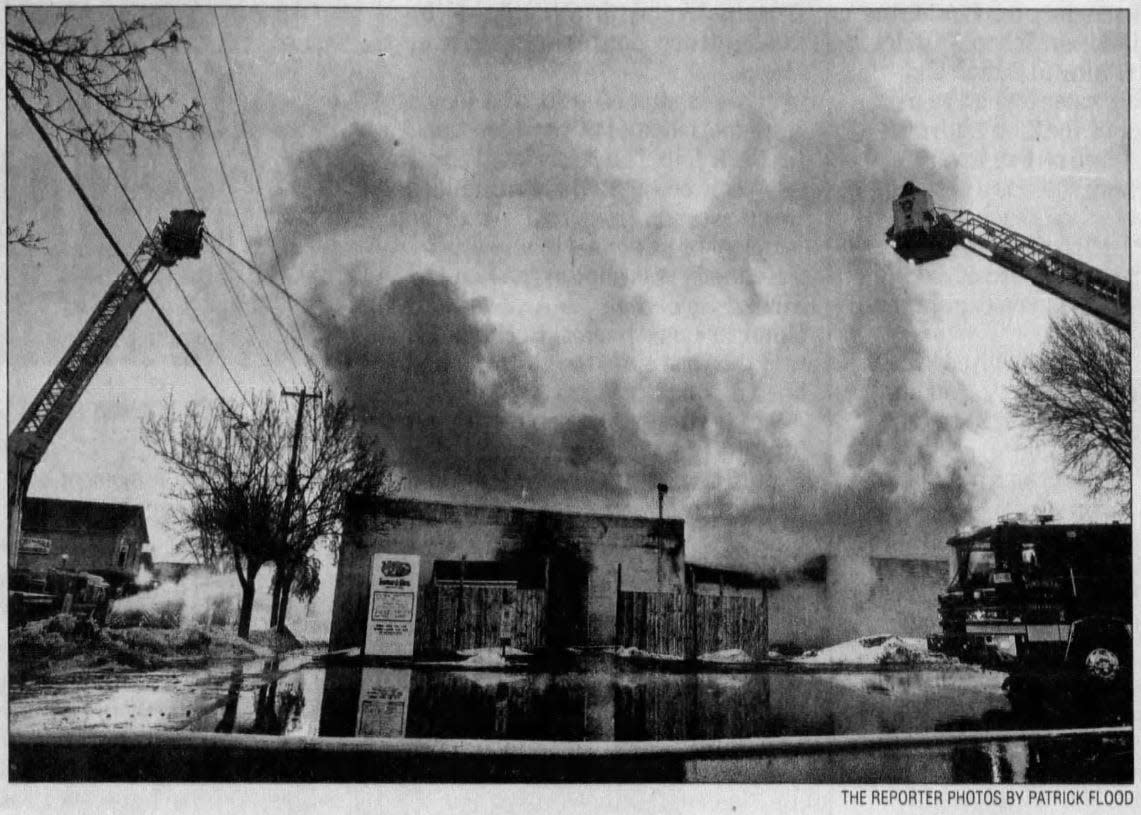 Last Stop Bar and Lanes, originally built as West Side Lanes in 1917, burned down in 2010.