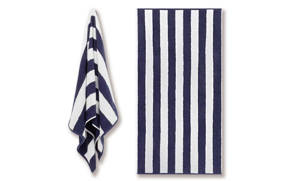 Striped Cabana Cotton Terry Beach Towel