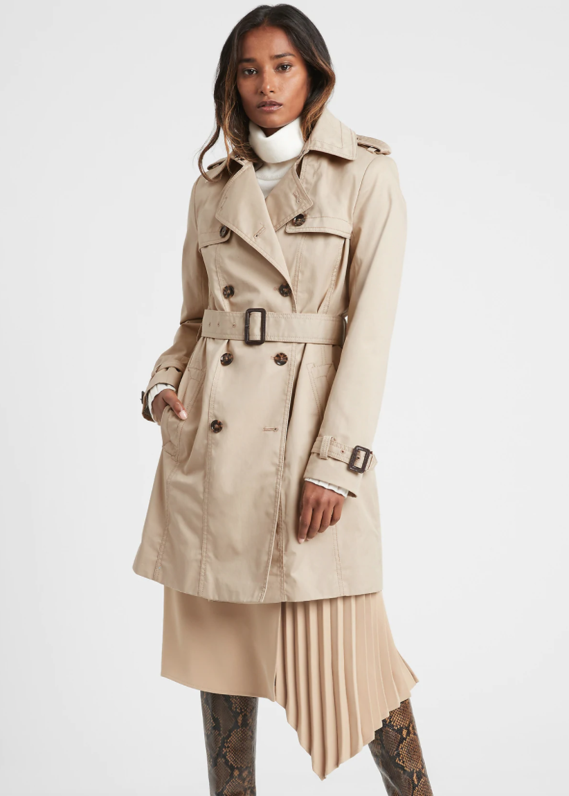 Banana Republic's water-repellant trench is a practical option for those looking to channel Meghan Markle's classic-style. 